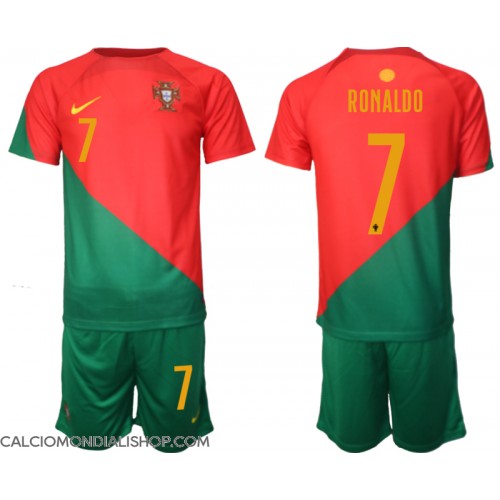Maglie da calcio Portogallo Cristiano Ronaldo #7 Prima Maglia Bambino Mondiali 2022 Manica Corta (+ Pantaloni corti)